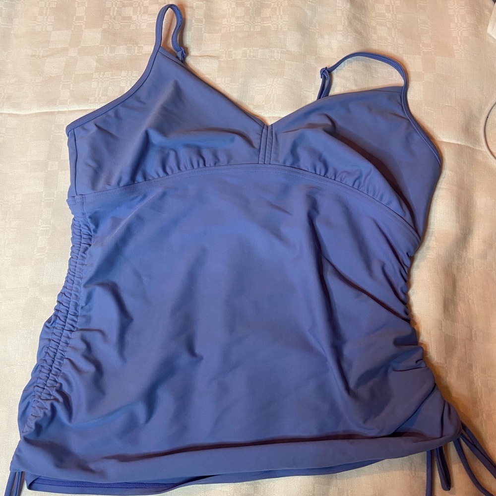 Periwinkle Prana swim top size XL EUC no pads